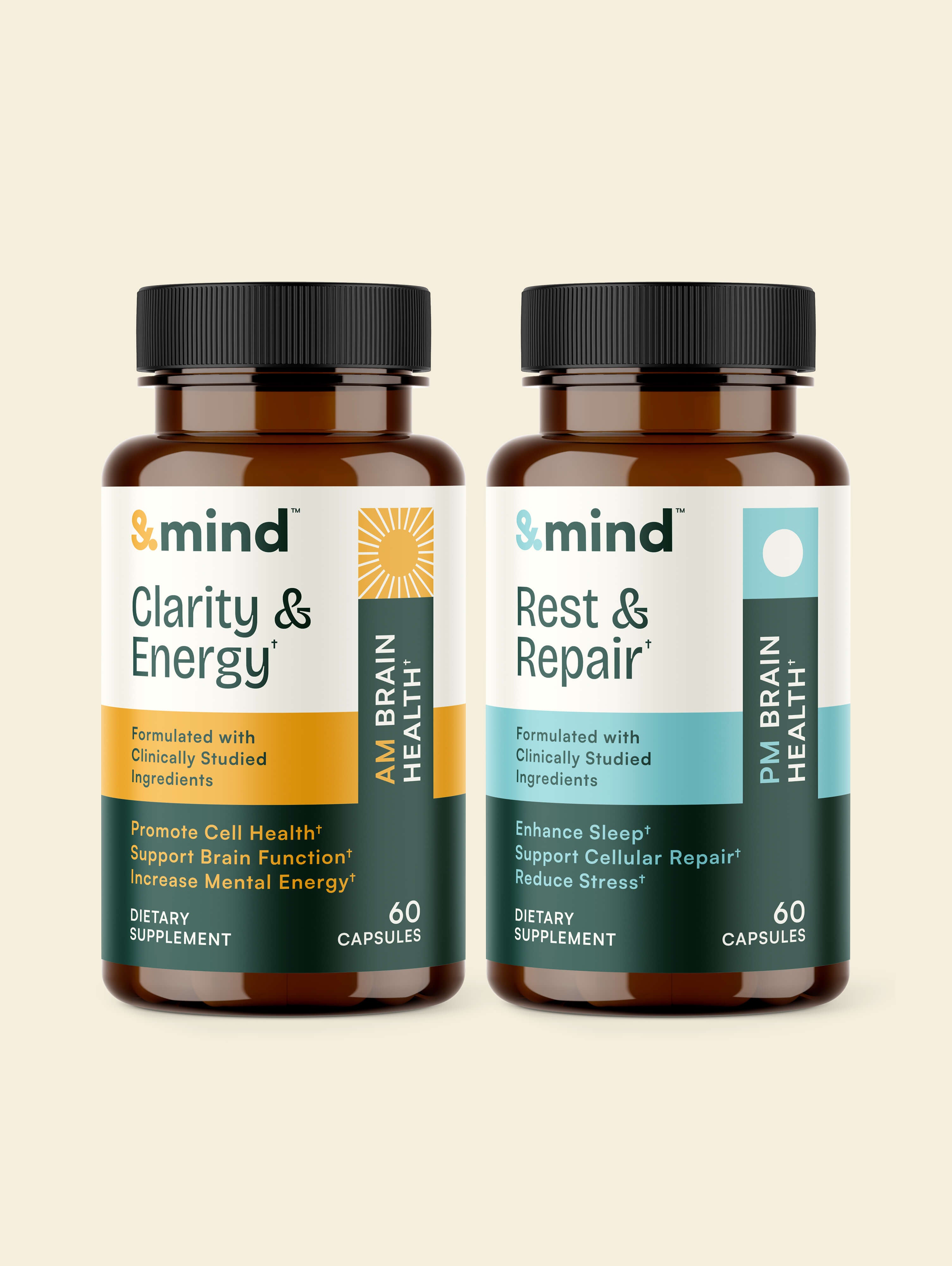 &mind AM + PM Combo Pack 24-Hour Brain Health